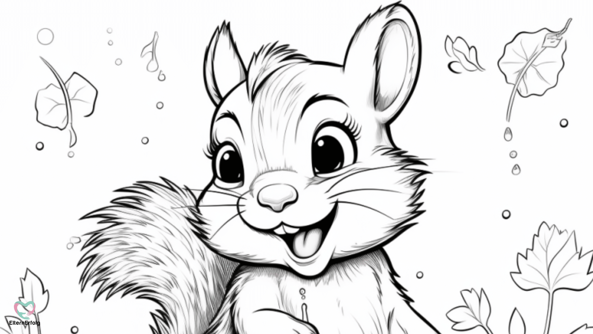 Ausmalbilder Eichhörnchen | Kostenlose Herbst Malvorlagen zum Ausdrucken