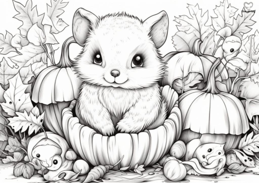 ausmalbilder halloween kürbis