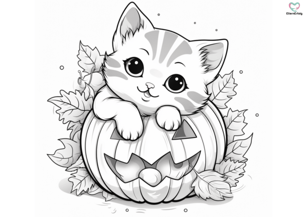 ausmalbilder halloween kürbis