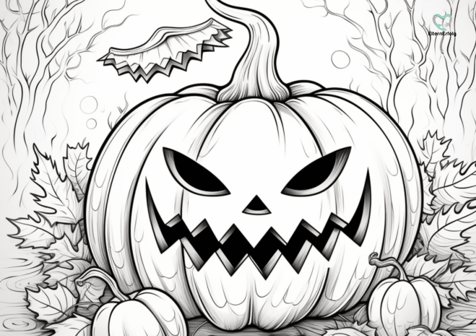 Kostenlose Ausmalbilder Halloween Kürbisse - Malvorlagen zum Ausdrucken