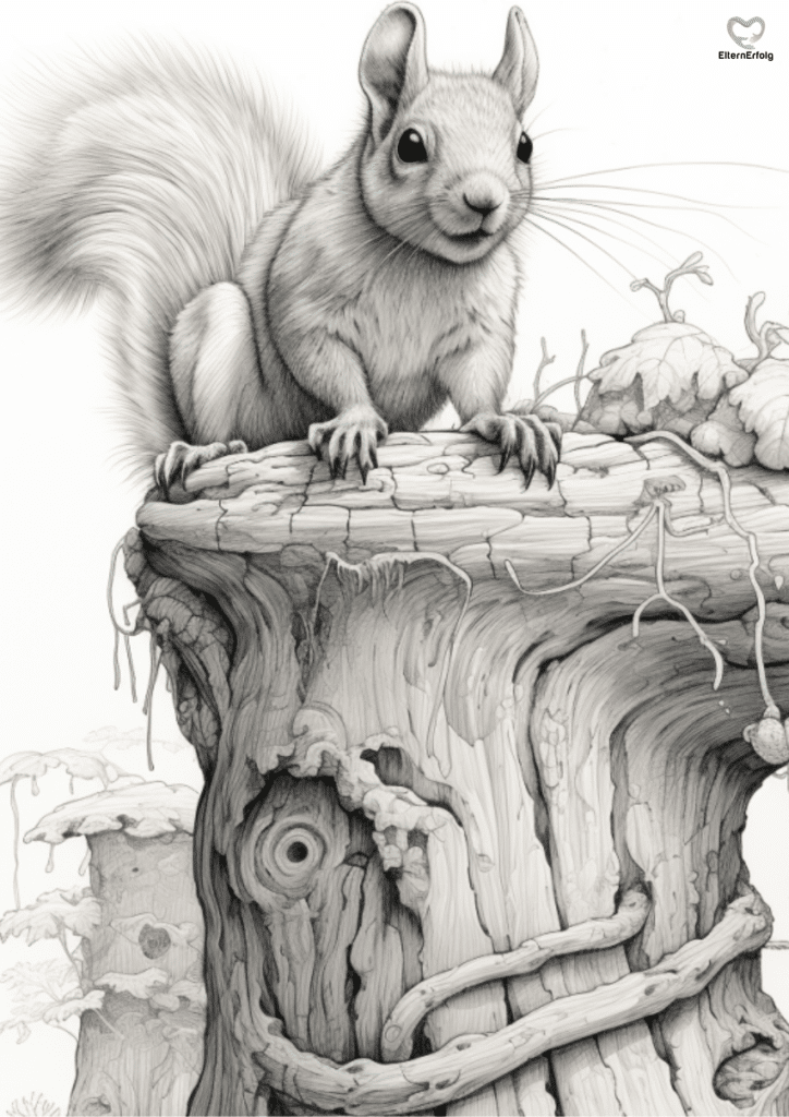 eichhörnchen ausmalbild
