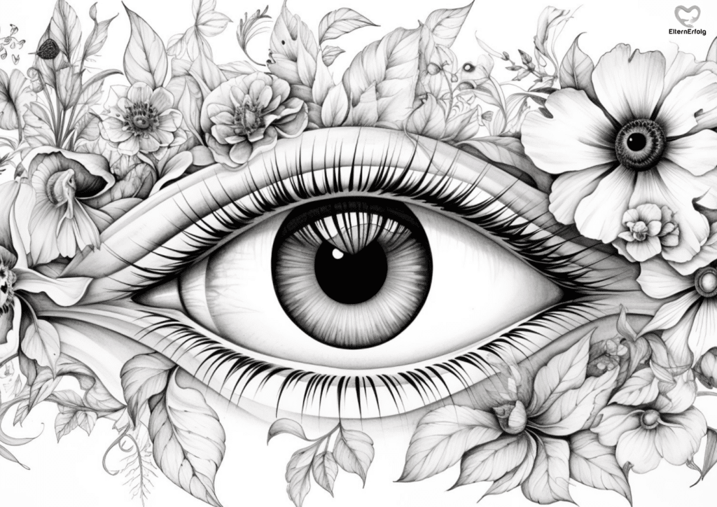 ausmalbild auge