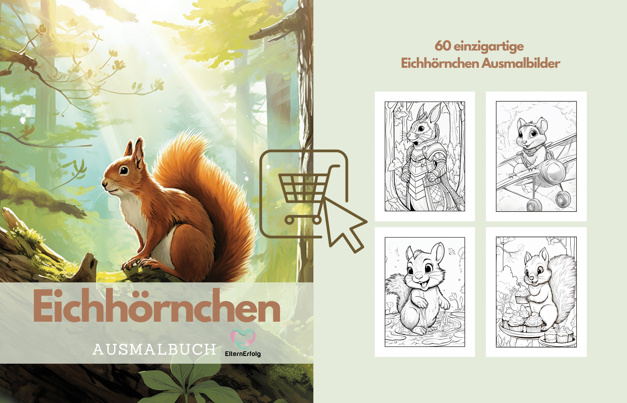 Eichhörnchen Ausmalbuch