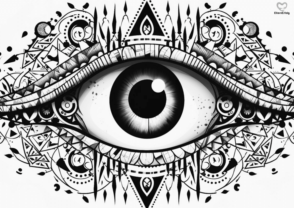 ausmalbild auge