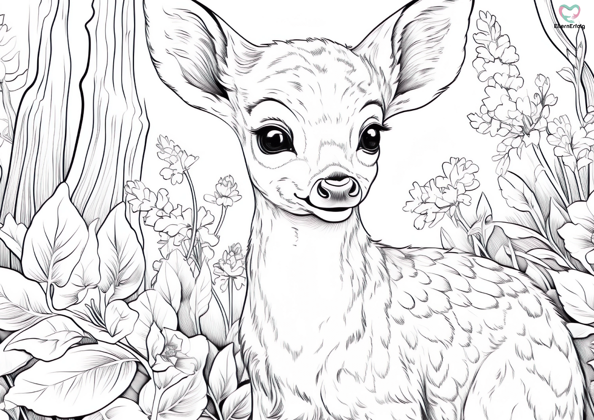 Rehkitz-Zauber auf Papier: Ausmalbilder für Groß und Klein!