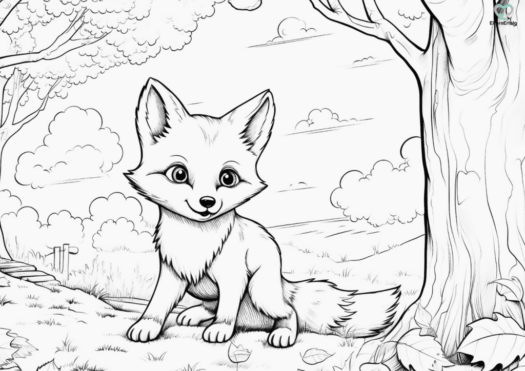 ausmalbild fuchs