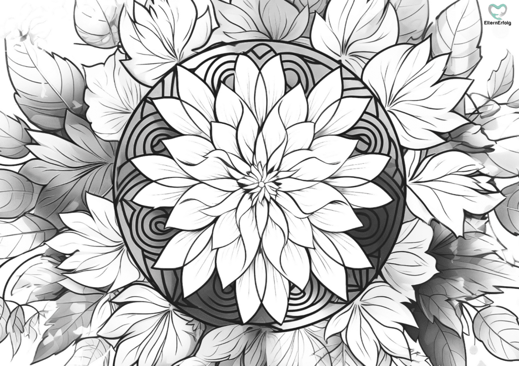 ausmalbilder herbst mandala