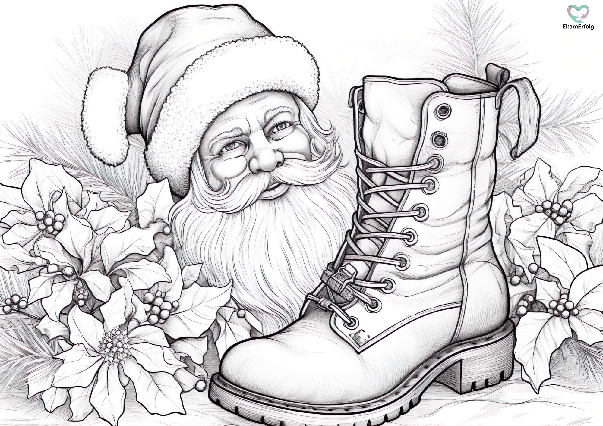 Nikolausstiefel Ausmalbilder: Kostenlose Malvorlagen für Kinder