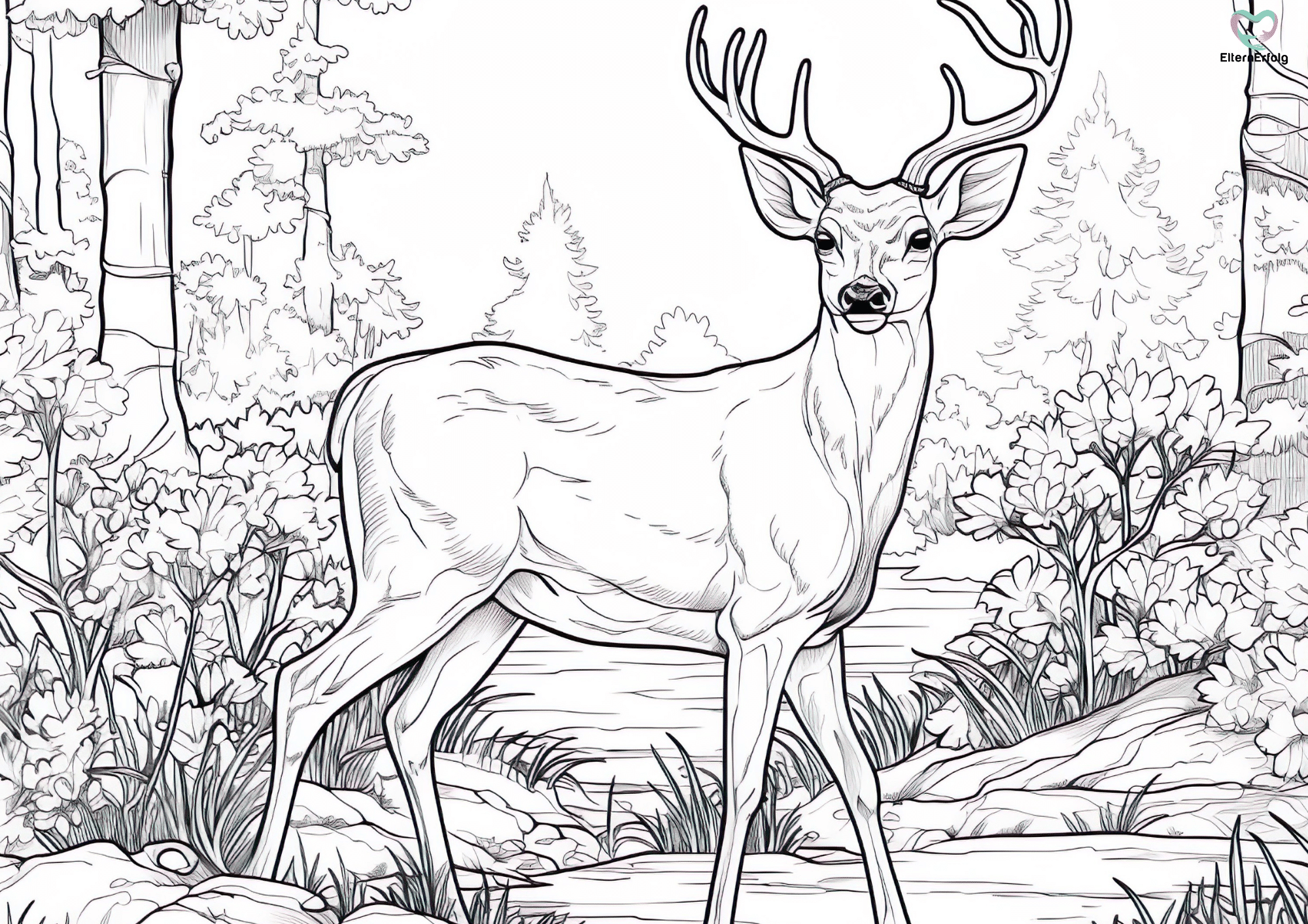 Ausmalen für Groß und Klein: Kostenlose Reh-Ausmalbilder und die Freude am kreativen Gestalten