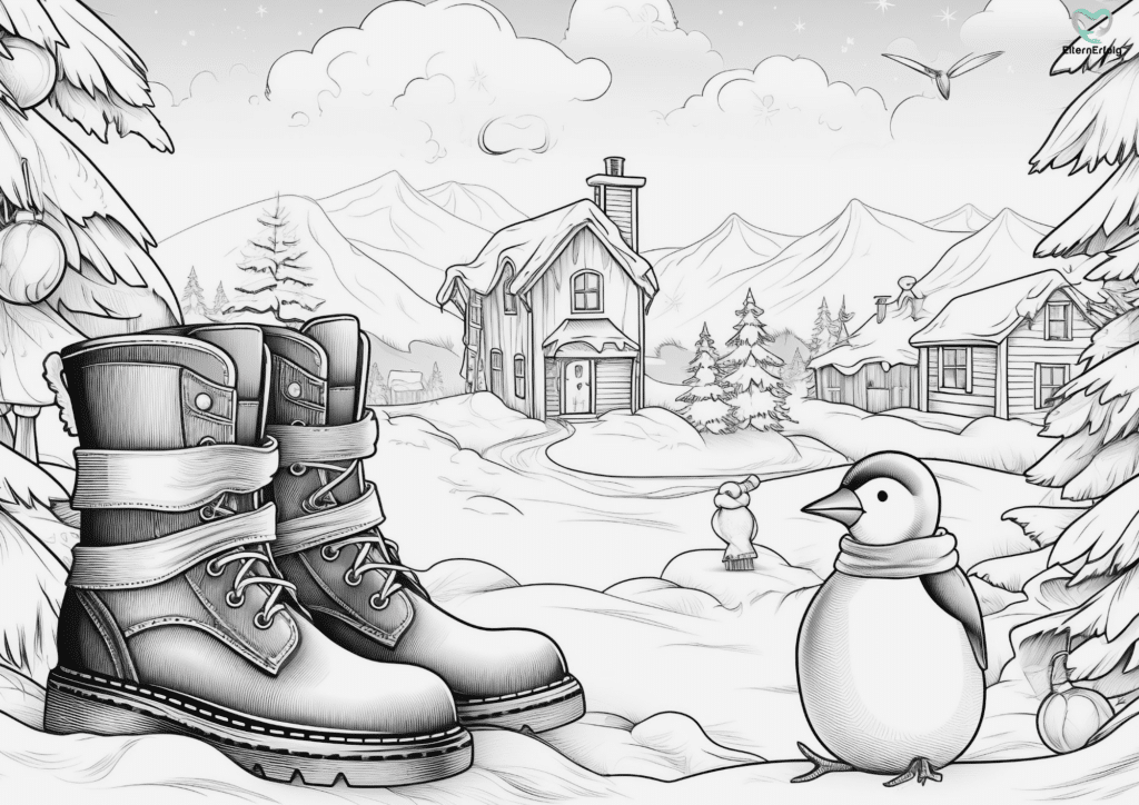 ausmalbild nikolausstiefel