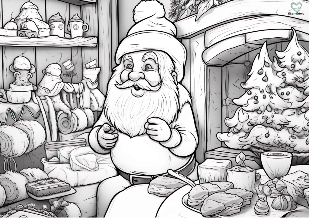weihnachtswichtel ausmalbild