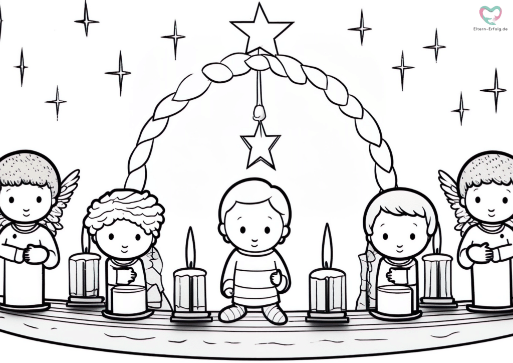 ausmalbilder adventskranz