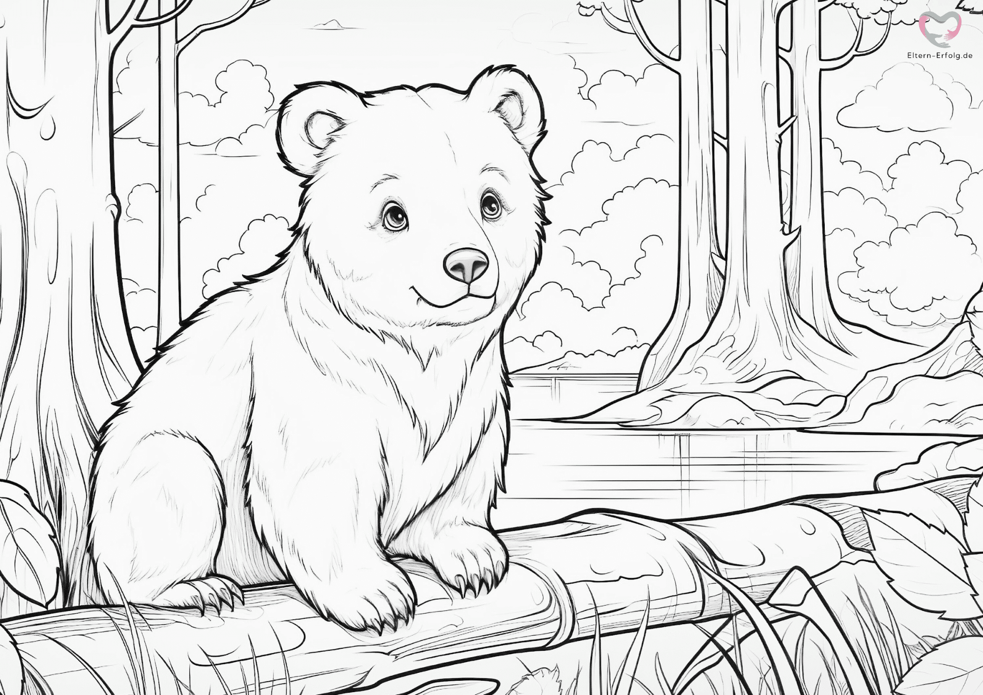 Bärenstark Entspannen: Süße Bären Ausmalbilder für Groß und Klein!