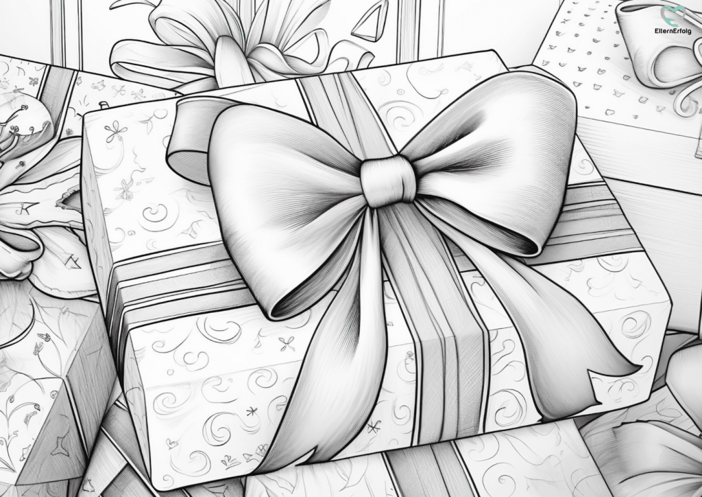 ausmalbilder geschenke