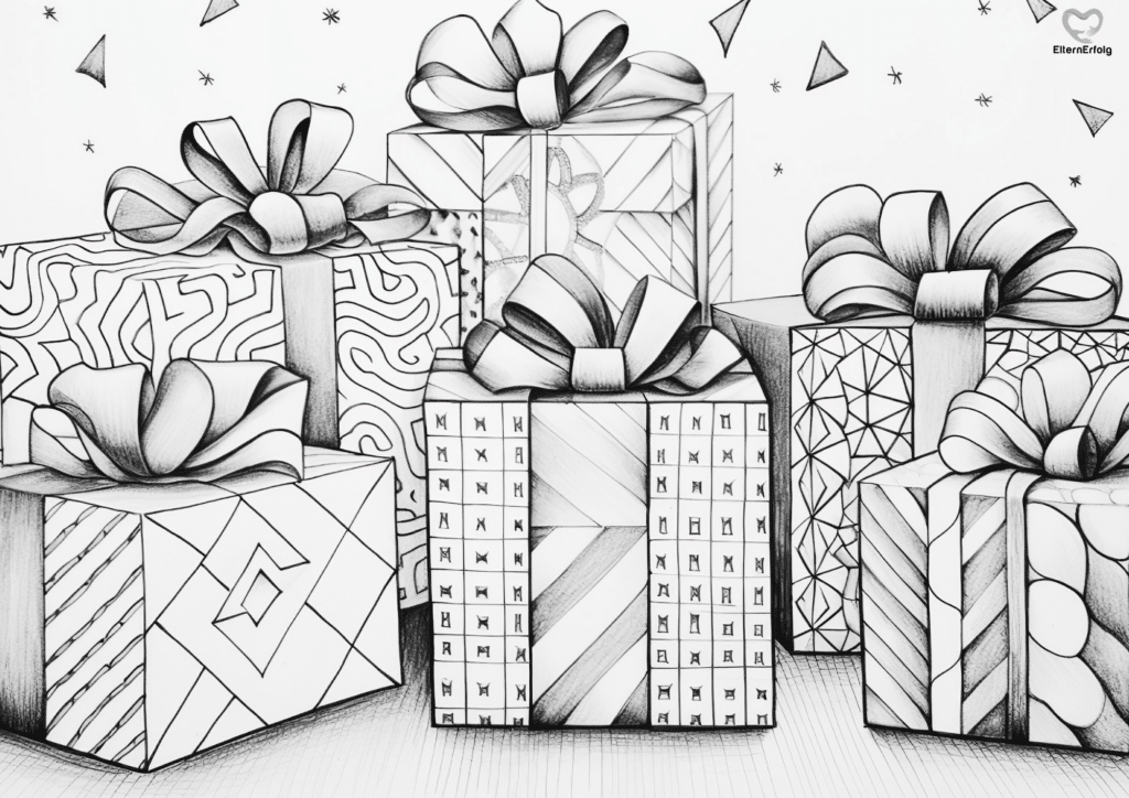 geschenk ausmalbild