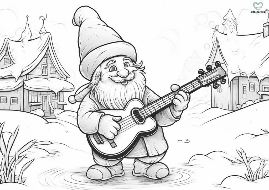 weihnachtswichtel ausmalbild