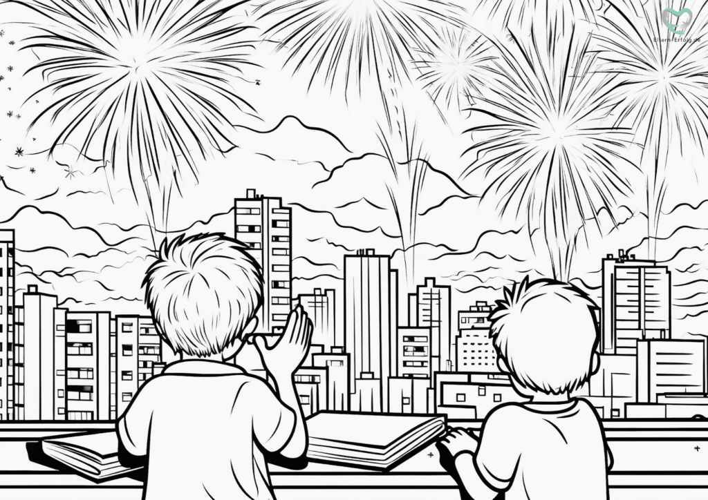 Silvester ausmalbilder