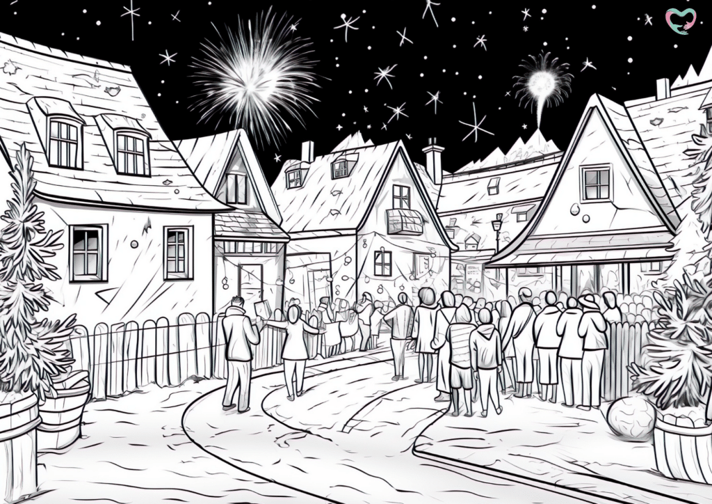 Silvester ausmalbilder