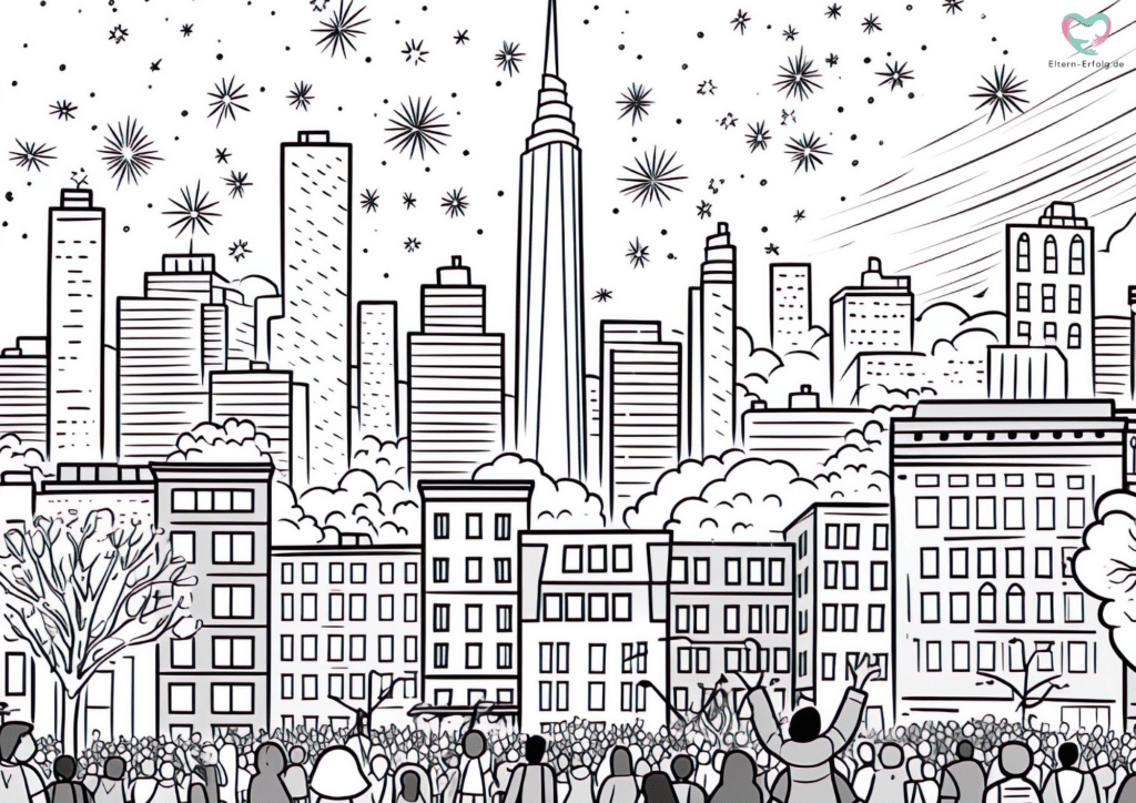 ausmalbilder silvester