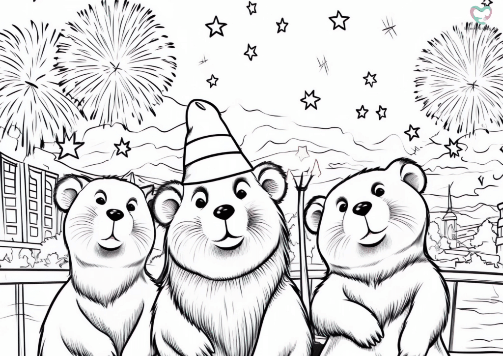 Silvester ausmalbilder