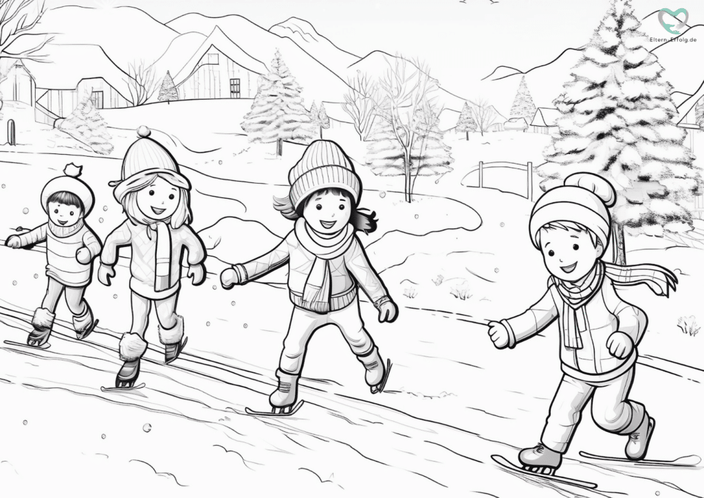 ausmalbilder winter