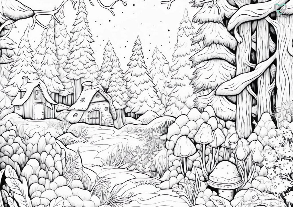 Winter Ausmalbilder
