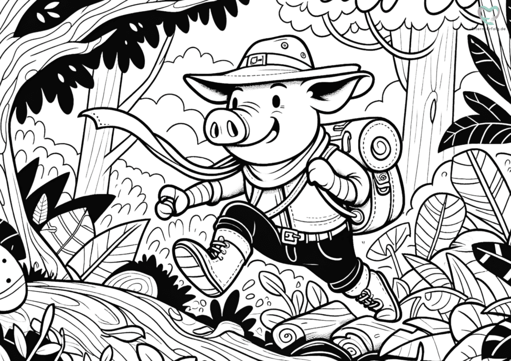 schweine ausmalbilder