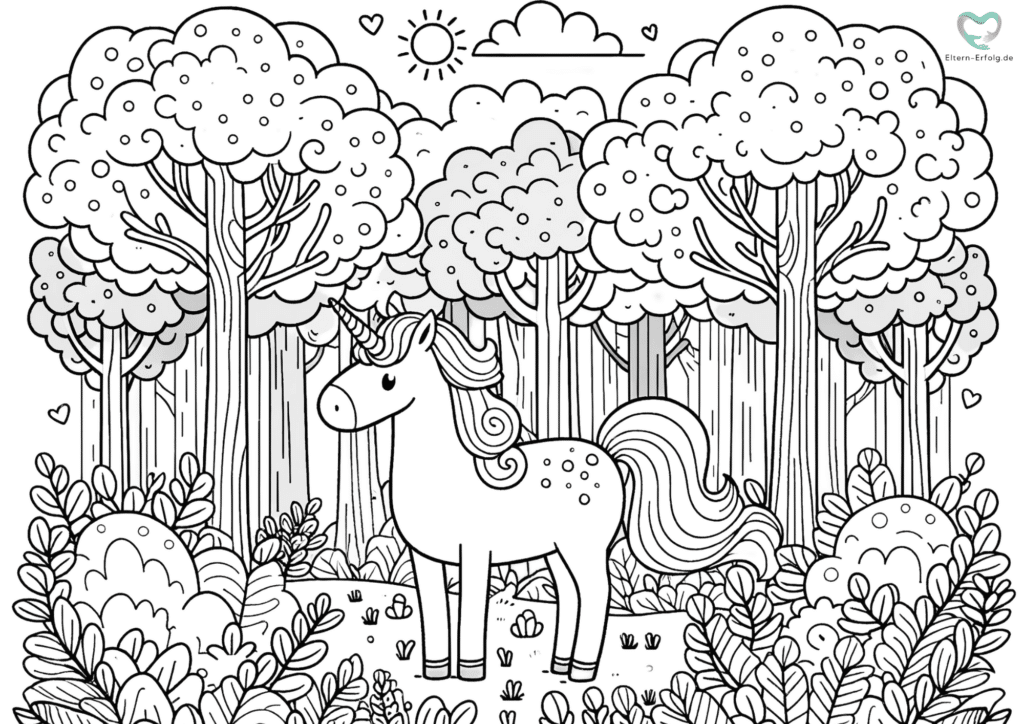 Einhorn Ausmalbild