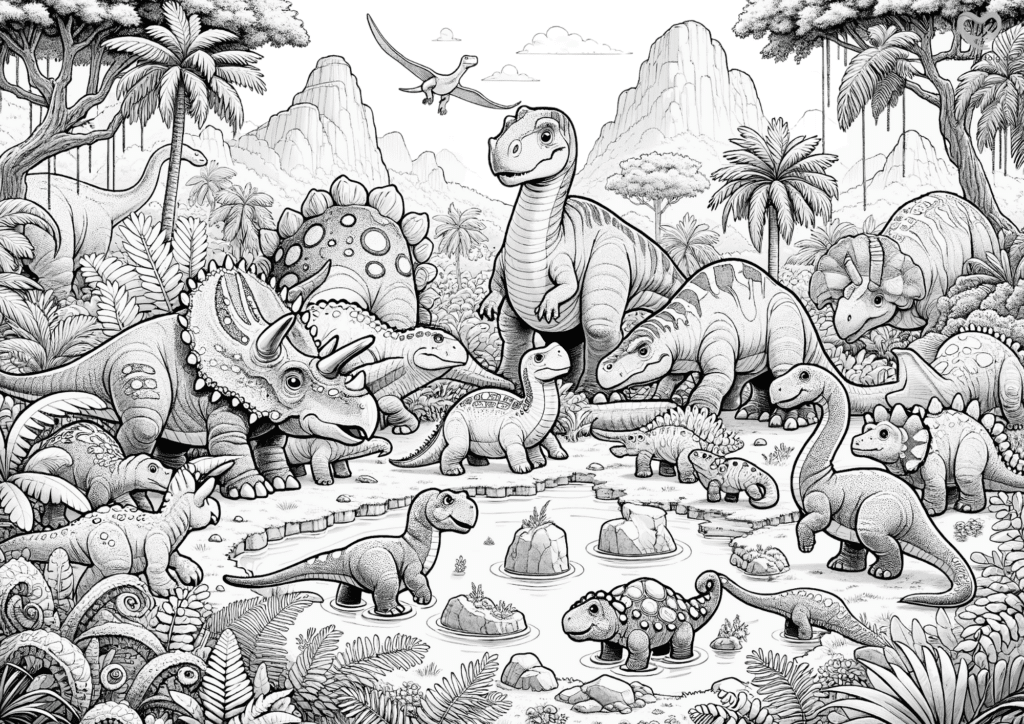dino ausmalbilder