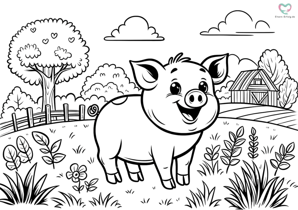 schweine ausmalbilder