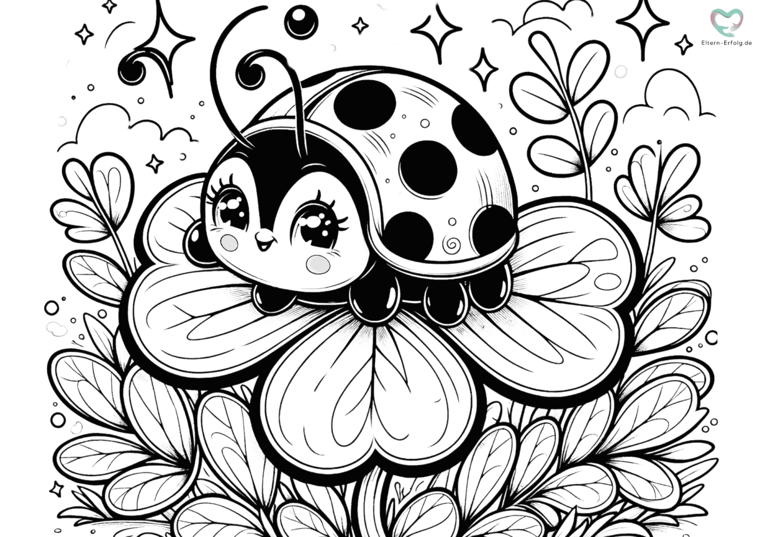 Marienkäfer Ausmalbilder: Kostenlose Malvorlagen Ausdrucken