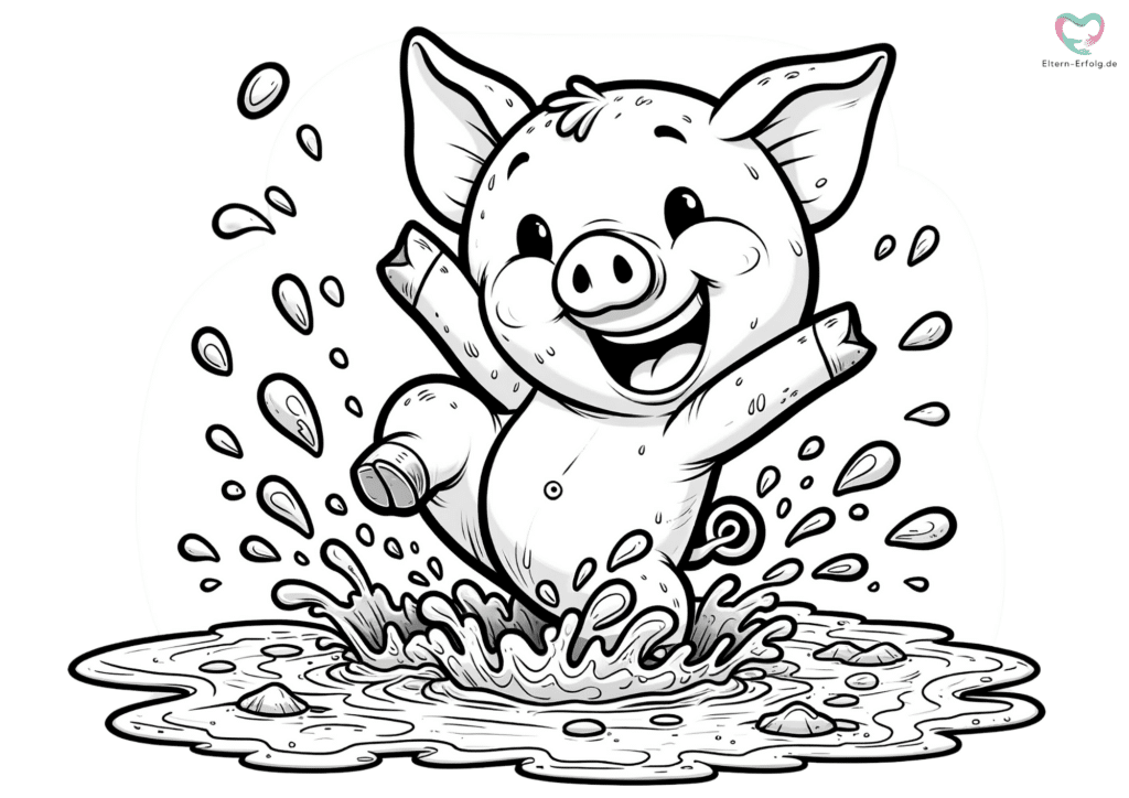 ausmalbild Schwein
