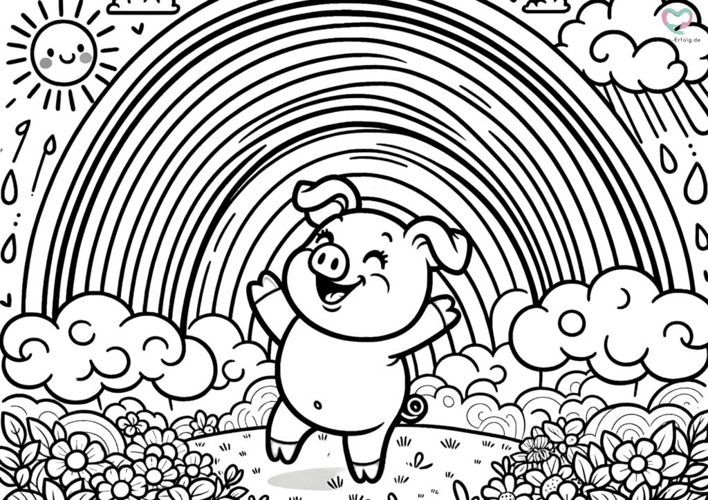 ausmalbilder schweine