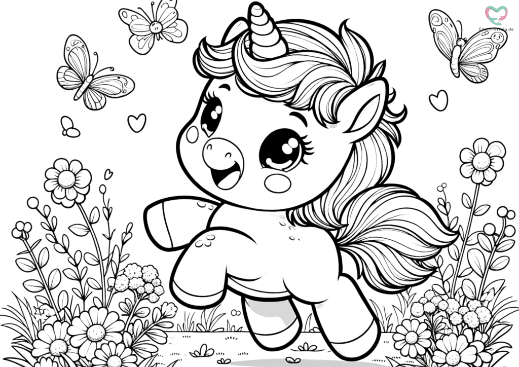 Ausmalbilder Einhorn