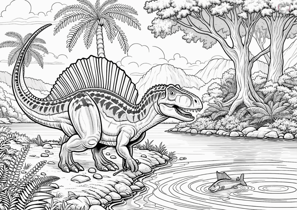 ausmalbild dino