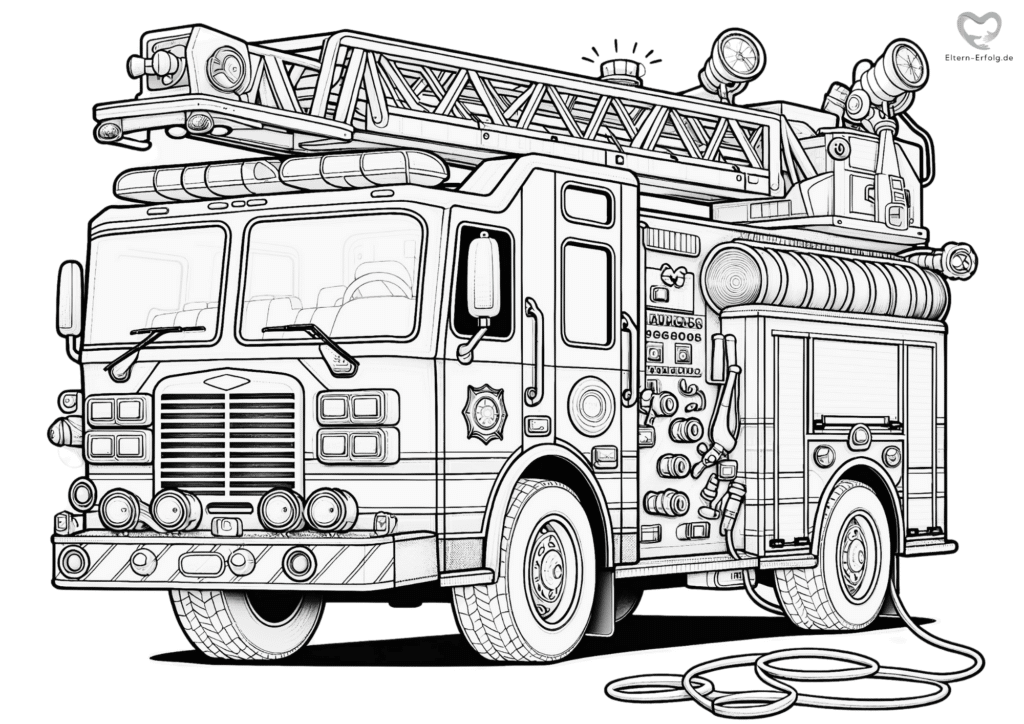 Feuerwehr Ausmalbild