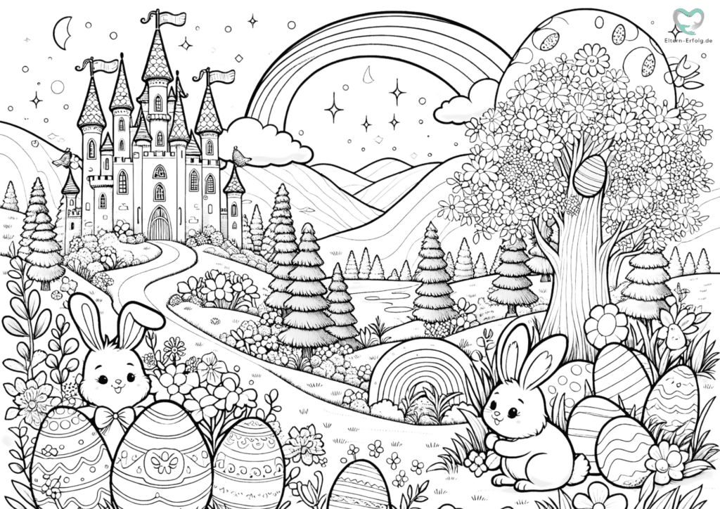 Ausmalbild Ostern