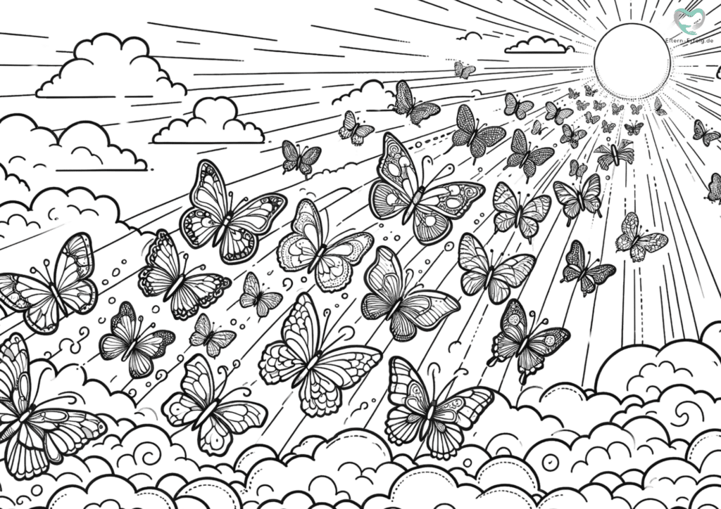 schmetterling ausmalbilder