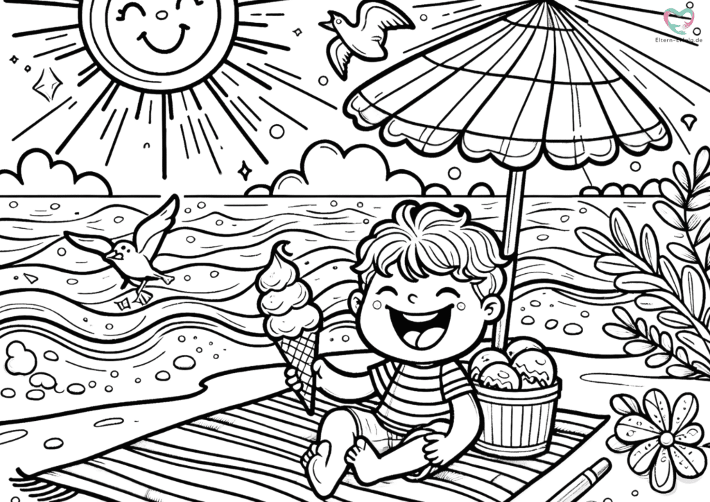 sommer ausmalbilder