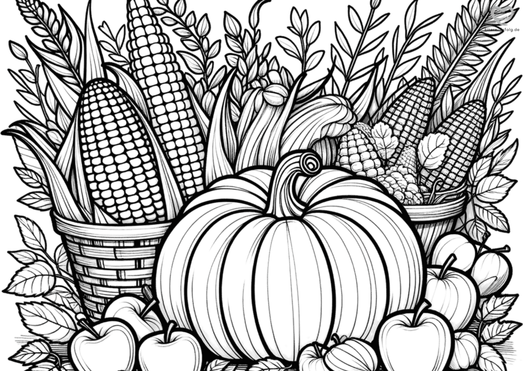 herbst ausmalbilder