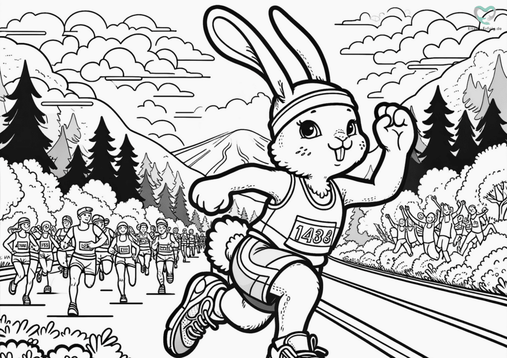 Ausmalbild Hase