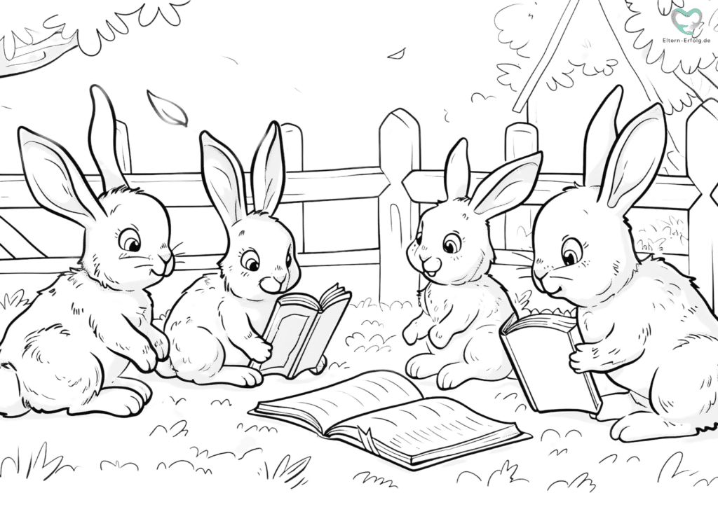 Hase Ausmalbild