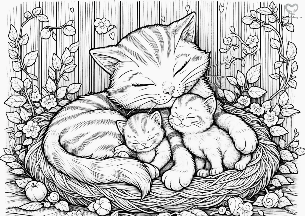 Katzen Ausmalbilder