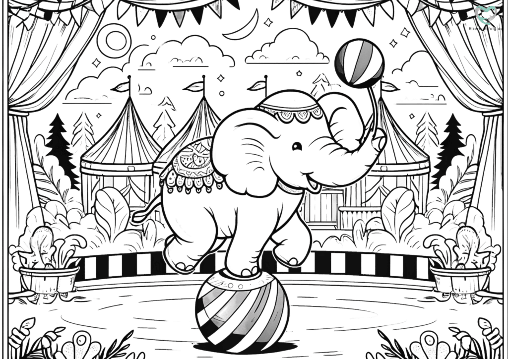 Elefant Ausmalbild