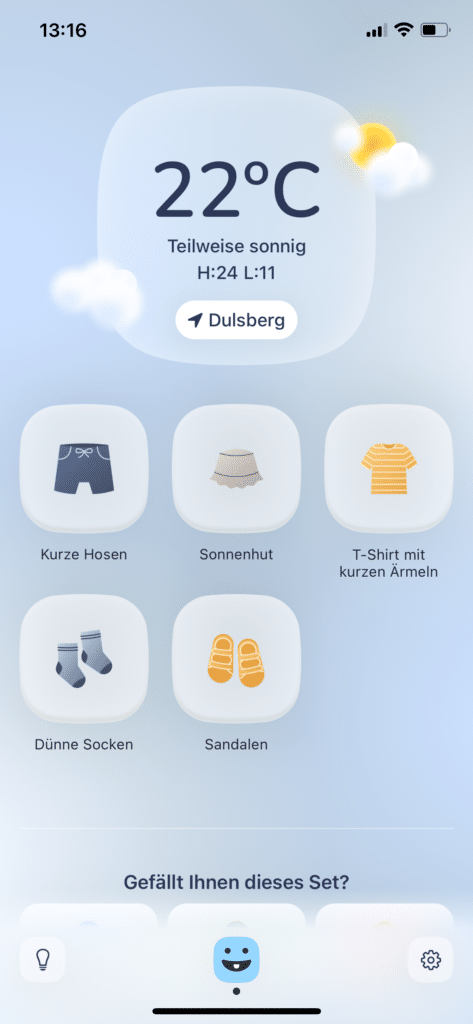 BabyWeather Klamottenauswahl
